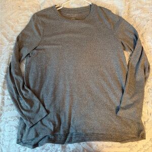 AMERICAN EAGLE Soft & Sexy Plush Heather Gray Top